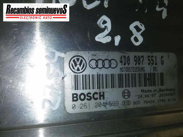 Calculator Motor BOSCH AUDI A4 0 261 204 599 / 0261204599 / 4D0 907 551 G / 4D0907551G0 261 204 599 / 0261204599 / 4D0 907 551 G / 4D0907551G