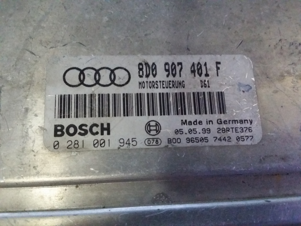 Calculator Motor BOSCH AUDI A4 0 281 001 945 / 0281001945 / 8D0 907 401 F / 8D0907401F0 281 001 945 / 0281001945 / 8D0 907 401 F / 8D0907401F