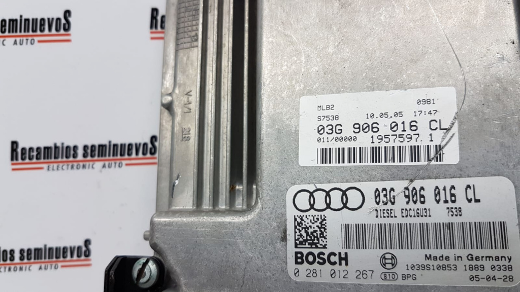 Calculator Motor BOSCH AUDI A4 0 281 012 267 / 0281012267 / EDC16U31 / 03G 906 016 CL / 03G906016CL0 281 012 267 / 0281012267 / EDC16U31 / 03G 906 016 CL / 03G906016CL