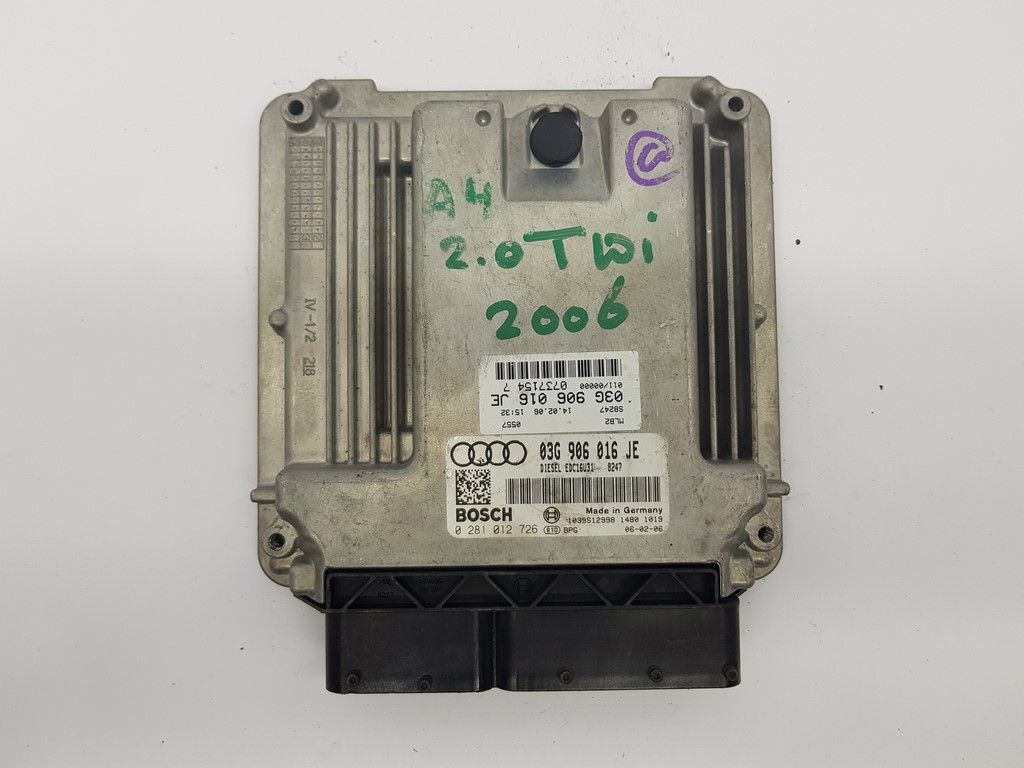 Calculator Motor BOSCH AUDI A4 0 281 012 726 / 0281012726 / EDC16U31 / 03G 906 016 JE / 03G906016JE0 281 012 726 / 0281012726 / EDC16U31 / 03G 906 016 JE / 03G906016JE