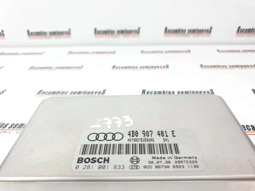 Calculator Motor BOSCH AUDI A6 0 281 001 833 / 0281001833 / 4B0 907 401 E / 4B0907401E0 281 001 833 / 0281001833 / 4B0 907 401 E / 4B0907401E