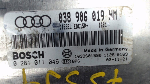 Calculator Motor BOSCH AUDI A6 0 281 011 046 / 0281011046 / EDC15P / 038 906 019 HM / 038906019HM0 2...