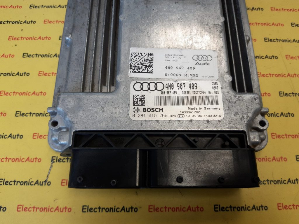Calculator Motor BOSCH AUDI A8 0 281 015 766 / 0281015766 / EDC17CP24 / 4H0 907 409 / 4H09074090 281 015 766 / 0281015766 / EDC17CP24 / 4H0 907 409 / 4H0907409