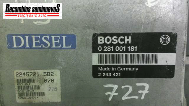 Calculator Motor BOSCH BMW 325 E36 0 281 001 181 / 0281001181 / 2 243 421 / 22434210 281 001 181 / 0281001181 / 2 243 421 / 2243421