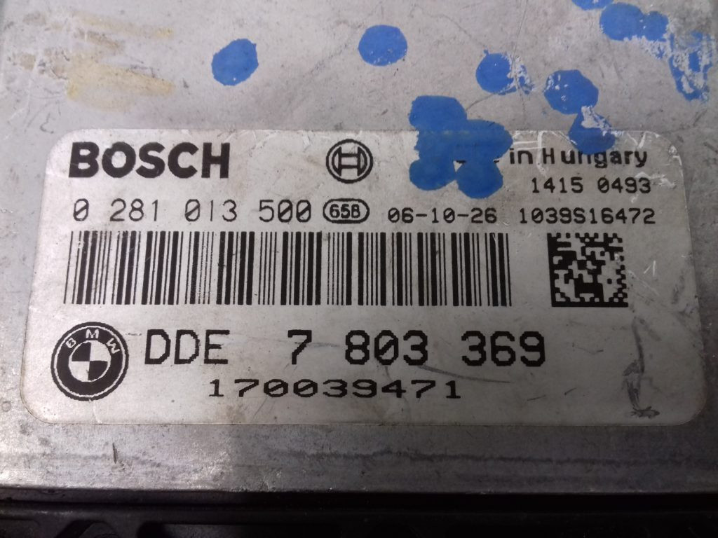 Calculator Motor BOSCH BMW E60 0 281 013 500 / 0281013500 / 7 803 369 / 78033690 281 013 500 / 0281013500 / 7 803 369 / 7803369