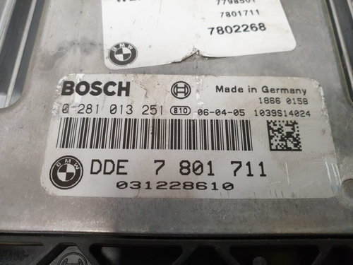 Calculator Motor BOSCH BMW E90 0 281 013 251 / 0281013251 / 78017110 281 013 251 / 0281013251 / 7801...