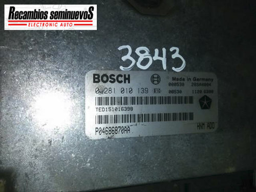 Calculator Motor BOSCH CHRYSLER VOYAGER 0 281 010 139 / 0281010139 / P04686870AA0 281 010 139 / 0281...