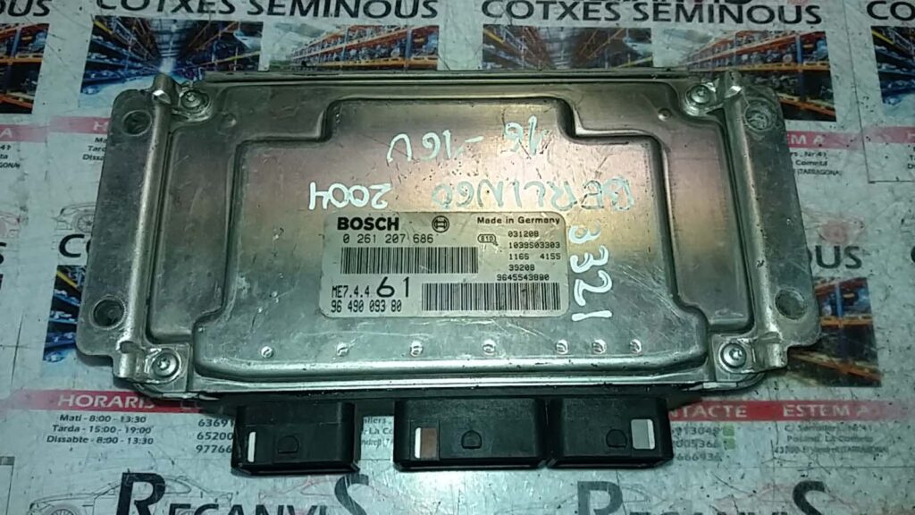 Calculator Motor BOSCH CITROEN BERLINGO 0 261 207 686 / 0261207686 / 96 490 093 80 / 9649009380 / ME7 4 4 / ME7440 261 207 686 / 0261207686 / 96 490 093 80 / 9649009380 / ME7 4 4 / ME744