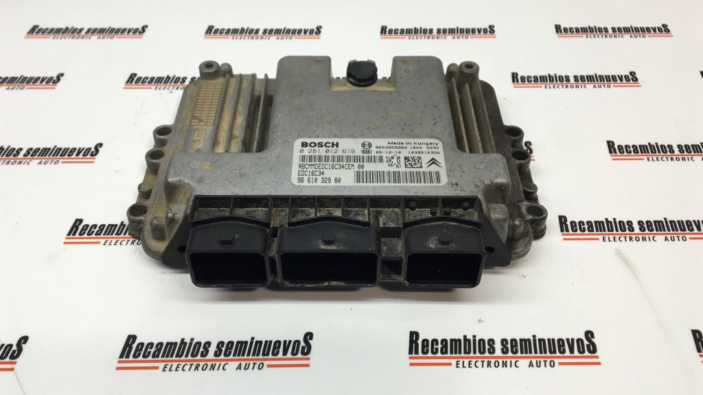 Calculator Motor BOSCH CITROEN BERLINGO 0 281 012 619 / 0281012619 / EDC16C34 / 96 610 329 80 / 9661032980 / 96539589800 281 012 619 / 0281012619 / EDC16C34 / 96 610 329 80 / 9661032980 / 9653958980