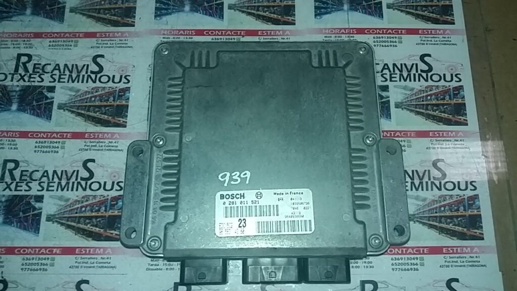 Calculator Motor BOSCH CITROEN C4 0 281 011 521 / 0281011521 / EDC15C2 23 / EDC15C223 / 96 563 143 80 / 9656314380 / 96409386800 281 011 521 / 0281011521 / EDC15C2 23 / EDC15C223 / 96 563 143 80 / 9656314380 / 9640938680
