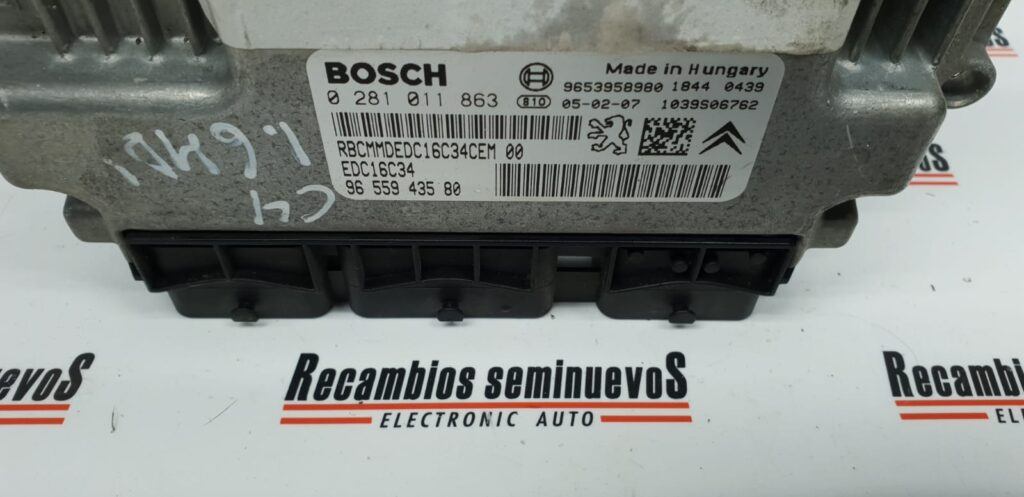 Calculator Motor BOSCH CITROEN C4 0 281 011 863 / 0281011863 / EDC16C34 / 96 559 435 80 / 9655943580 / 96539589800 281 011 863 / 0281011863 / EDC16C34 / 96 559 435 80 / 9655943580 / 9653958980