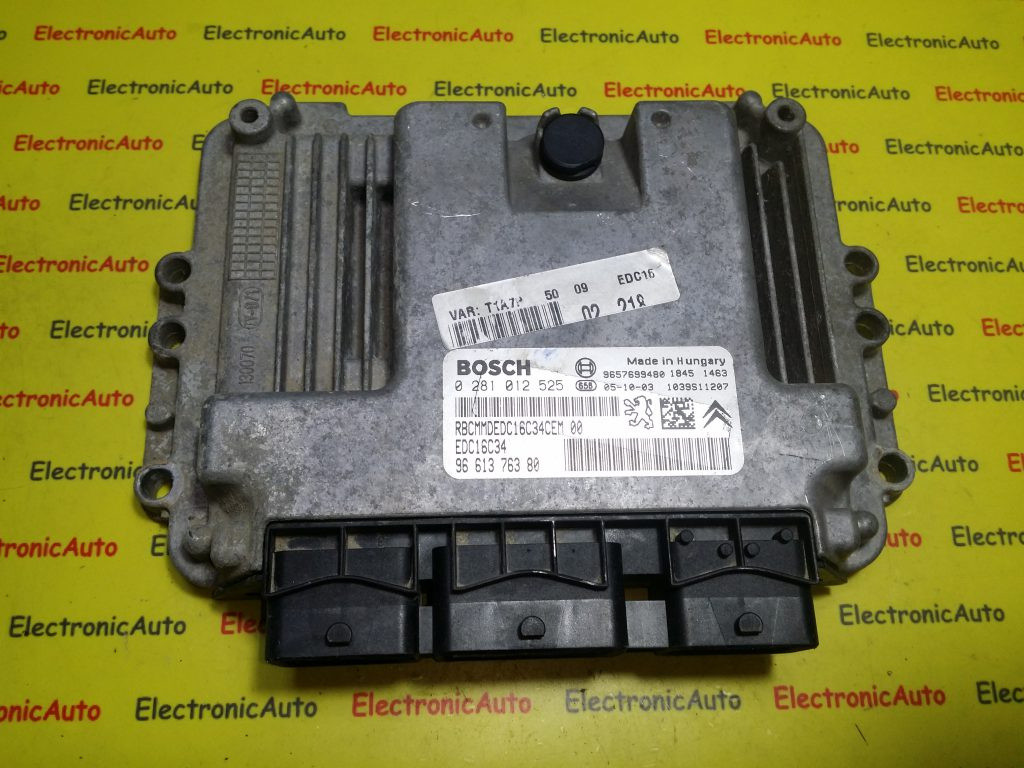 Calculator Motor BOSCH CITROEN C4 0 281 012 525 / 0281012525 / EDC16C34 / 96 613 763 80 / 9661376380 / 96576994800 281 012 525 / 0281012525 / EDC16C34 / 96 613 763 80 / 9661376380 / 9657699480