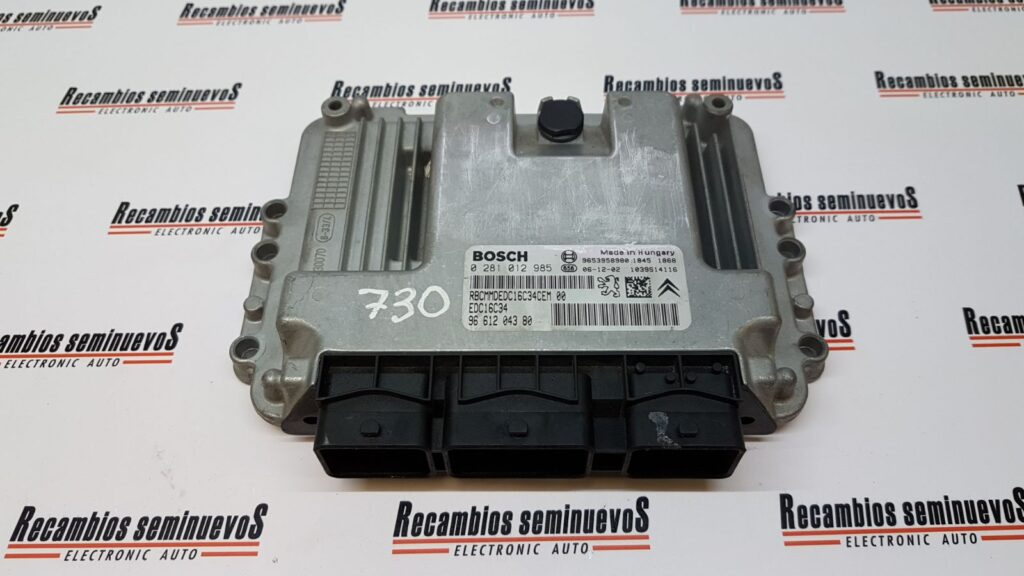 Calculator Motor BOSCH CITROEN C4 0 281 012 985 / 0281012985 / EDC16C34 / 96 612 043 80 / 9661204380 / 96539589800 281 012 985 / 0281012985 / EDC16C34 / 96 612 043 80 / 9661204380 / 9653958980