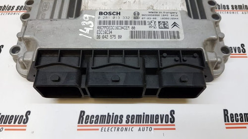 Calculator Motor BOSCH CITROEN C4 0 281 013 332 / 0281013332 / EDC16C34 / 96 642 575 80 / 9664257580...