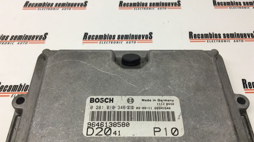 Calculator Motor BOSCH CITROEN JUMPER 0 281 010 346 / 0281010346 / 96461385800 281 010 346 / 0281010...