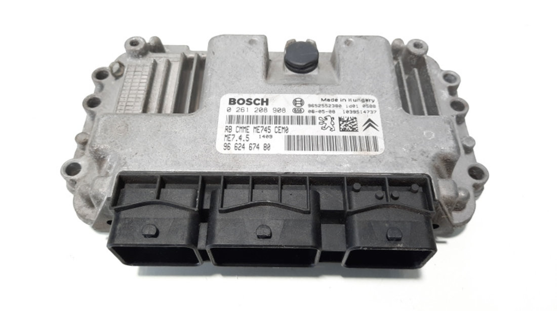 Calculator motor Bosch, cod 0261208908, 9662467480, Citroen C2 (JM) 1.6 B, NFU (idi:483317)