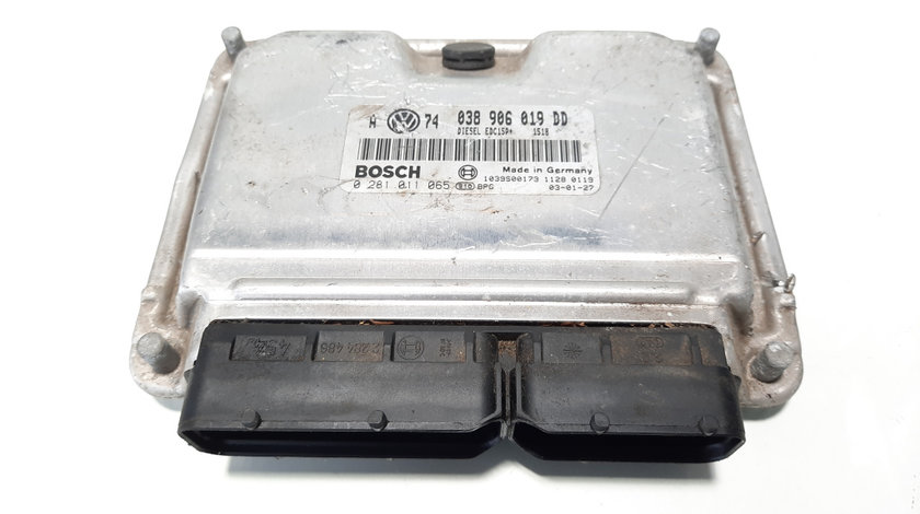 Calculator motor Bosch, cod 038906019DD, 0281011065, Vw Golf 4 (1J1) 1.9 TDI, ATD (id:483114)