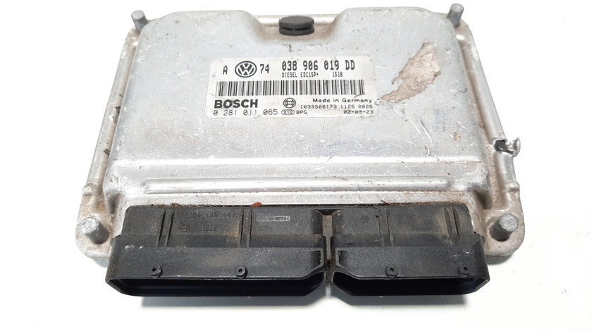 Calculator motor Bosch, cod 038906019DD, 0281011065, Vw Golf 4 (1J1) 1.9 TDI, ATD (id:483205)