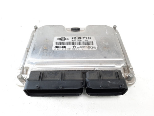 Calculator motor Bosch, cod 038906019GQ, 0281010941, Skoda Superb I (3U4), 1.9 TDI, AVF (idi:538557)