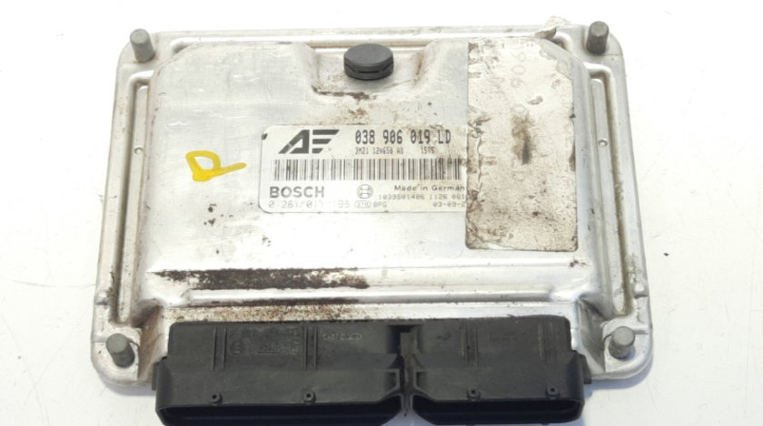 Calculator motor Bosch, cod 038906019LD, 0281011198, Vw Golf 4 Variant (1J5), 1.9 TDI, ASZ (idi:483196)