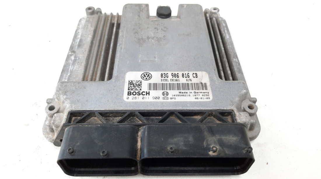 Calculator motor Bosch, cod 03G906016CB, 0281011900, Audi A3 (8P1) 1.9 TDI, BKC (idi:538597)