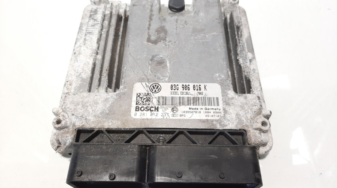 Calculator motor Bosch, cod 03G906016K, 0281012237, Vw Golf 5 Plus (5M1) 1.9 TDI, BKC (idi:483333)
