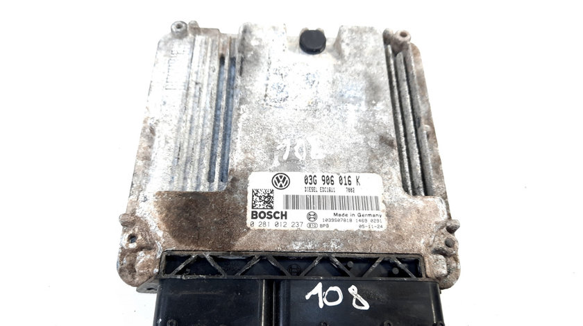 Calculator motor Bosch, cod 03G906016K, 0281012237, Skoda Octavia 2 (1Z3) 1.9 TDI, BKC (idi:550051)