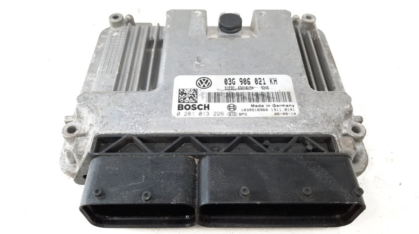 Calculator motor Bosch, cod 03G906021KH, 0281013226, Vw Passat (3C2) 1.9 TDI, BXE (idi:538663)