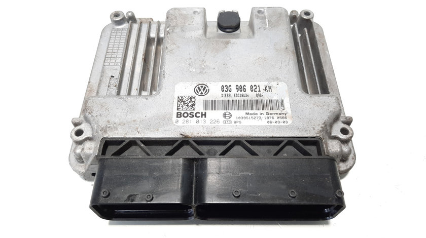 Calculator motor Bosch, cod 03G906021KH, 0281013226, VW Golf 5 (1K1), 1.9 TDI, BXE (idi:483177)