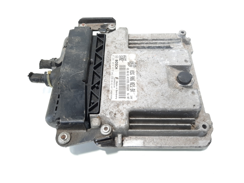 Calculator motor Bosch, cod 03G906021SK, 0281014419, VW Golf 5 (1K1), 1.9 TDI, BXE (idi:483242)