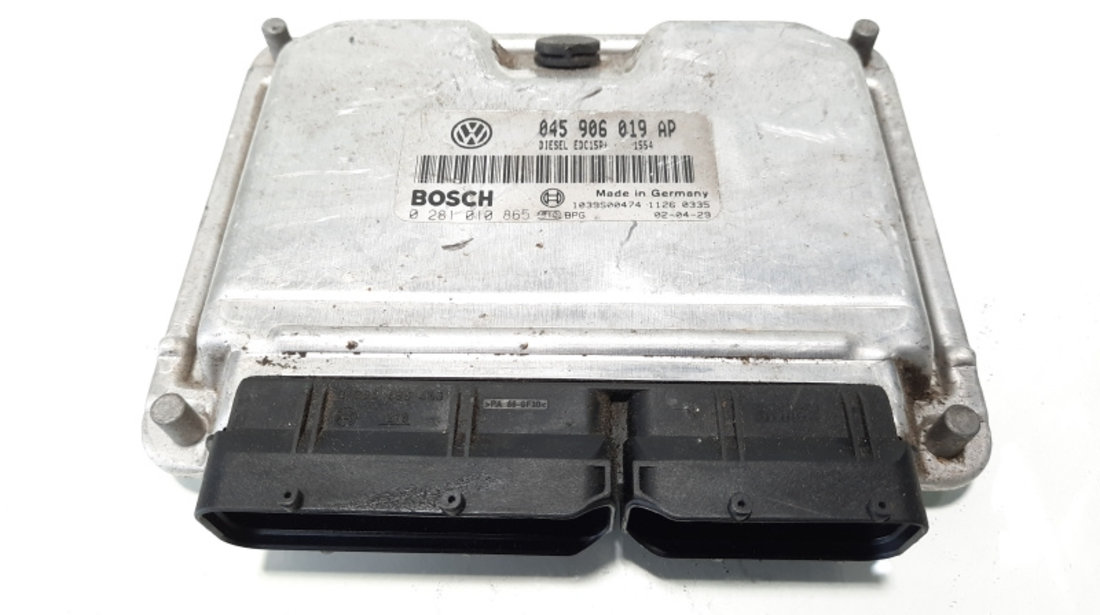 Calculator motor Bosch, cod 045906019AP, 0281010865 , VW Polo sedan (9N), 1.4 TDI, AMF (BAY) (idi:483232)