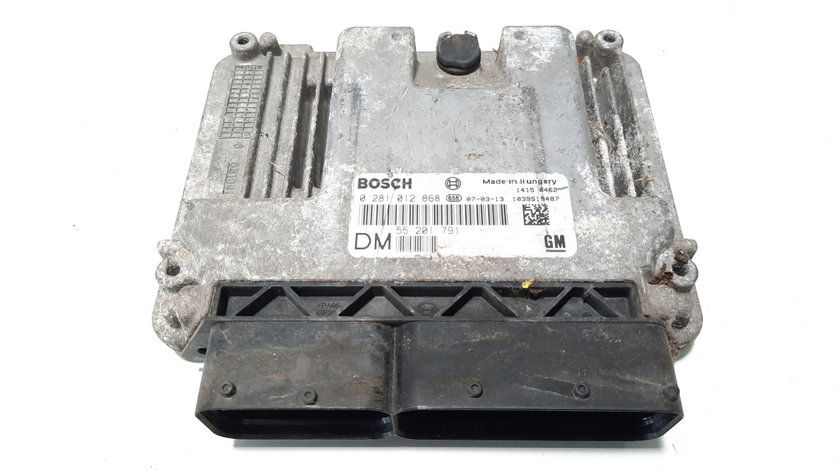 Calculator motor Bosch, cod 55201791, 0281012868, Opel Vectra C GTS, 1.9 CDTI, Z19DTH (id:483115)