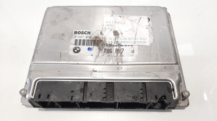 Calculator motor Bosch, cod 7786887, 0281010205, Bmw 5 (E60), 2.0 diesel, 204D4 (idi:483581)