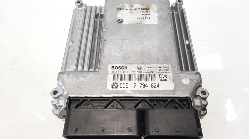 Calculator motor Bosch, cod 7794624, 0281011122, Bmw 5 (E60) 2.0 D, 204D4 (idi:483590)