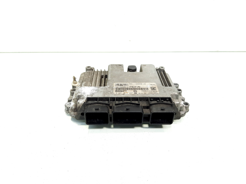 Calculator motor Bosch, cod 7M51-12A650-UA, 0281012487, Ford Focus 2 Combi (DA) 1.6 TDCI, G8DB (id:535578)