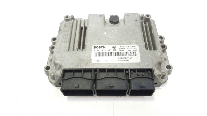 Calculator motor Bosch, cod 8200705747, 0281013907, Renault Grand Scenic 2, 1.9 DCI, F9QL818, Euro 4 (idi:483738)