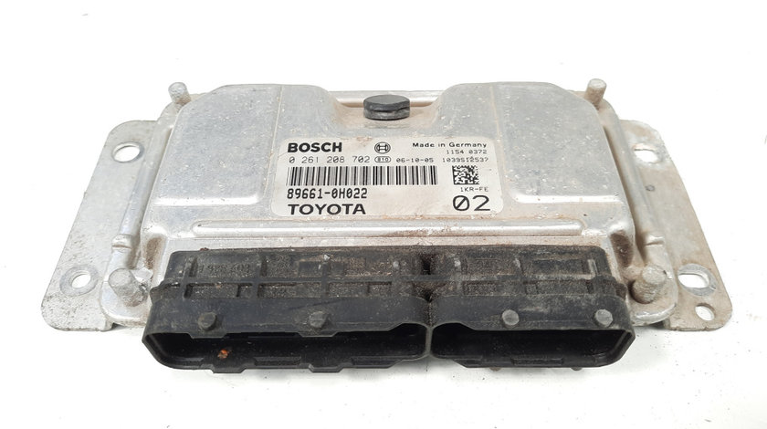 Calculator motor Bosch, cod 89661-0H022, 0261208702, Toyota Aygo, 1.0 benz, 1KRB52 (id:538692)