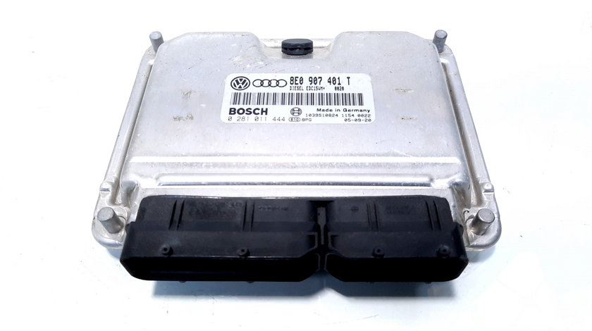 Calculator motor Bosch, cod 8E0907401T, 0281011444, Audi A4 (8E2, B6), 2.5 TDI, BDG (idi:526868)