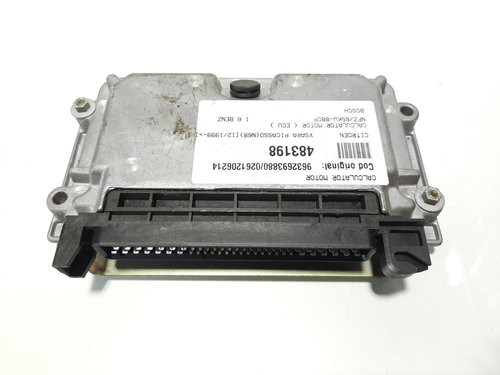 Calculator motor Bosch, cod 9632693880, 0261206214, Citroen Xsara Picasso, 1.6 B, NFZ (id:483198)