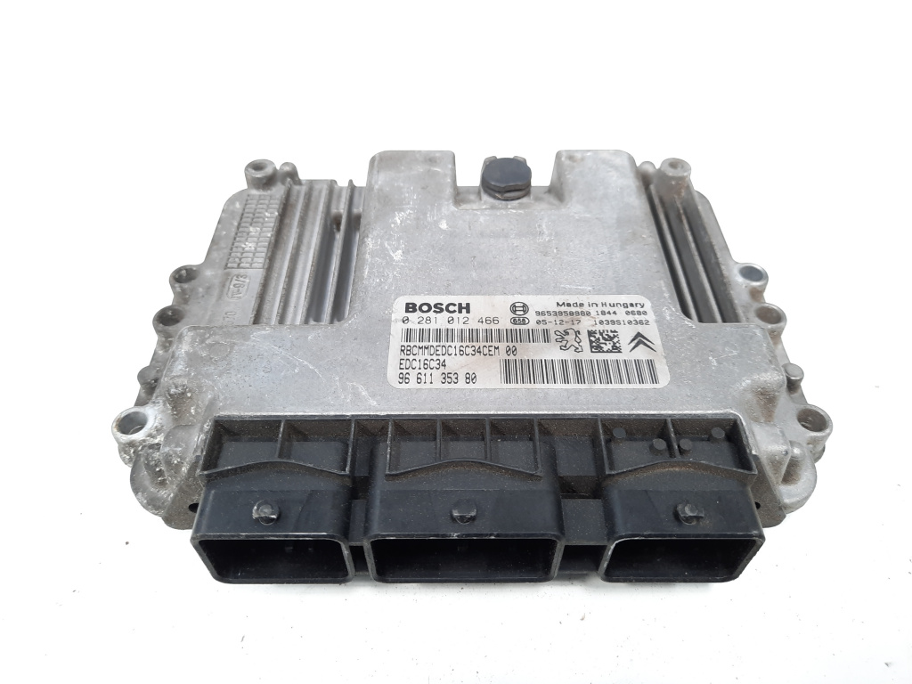 Calculator motor Bosch, cod 9653958980, 0281012466, Peugeot 307 SW, 1.6 HDI, 9HZ (id:538845)