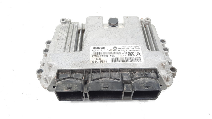 Calculator motor Bosch, cod 9653958980, 0281013332, Peugeot 207 CC (WD), 1.6 HDI, 9HZ (idi:543583)