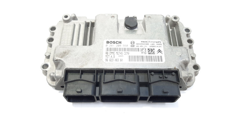 Calculator motor Bosch, cod 9662306380, 0261208558, Peugeot 307, 1.6 HDI, 9HX (id:483608)