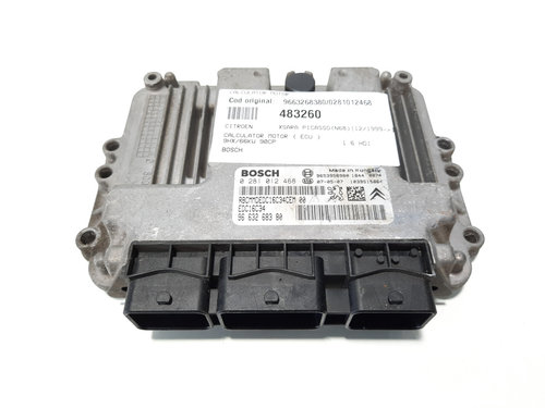 Calculator motor Bosch, cod 9663268380, 0281012468, Citroen Xsara Picasso, 1.6 HDI, 9HX (id:483260)