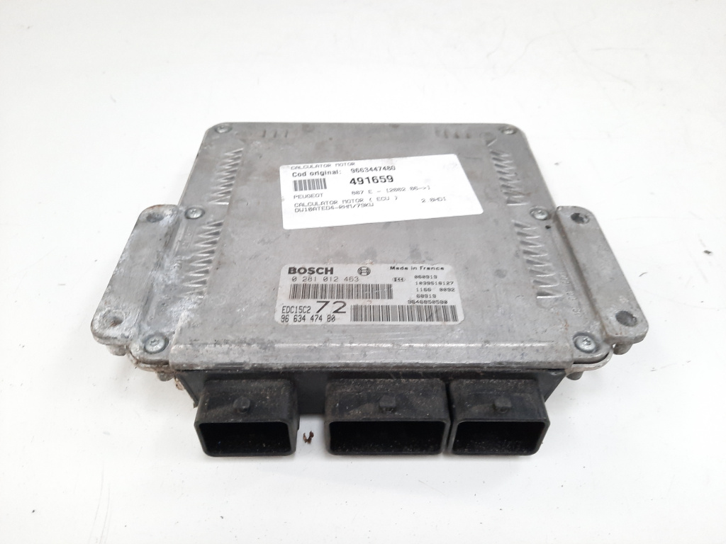 Calculator motor Bosch, cod 9663447480, Peugeot 807, 2.0 HDI, RHM (id:491659)