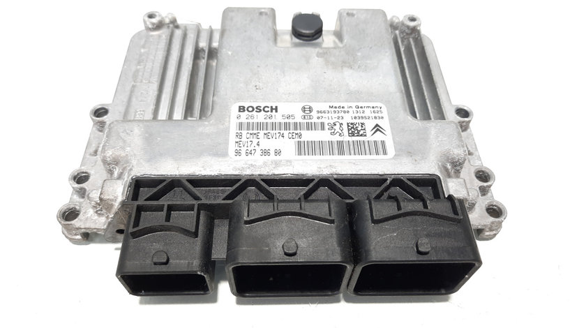 Calculator motor Bosch, cod 9664738680, 0261201505, Peugeot 5008, 1.6 benz, 5FW (idi:491470)