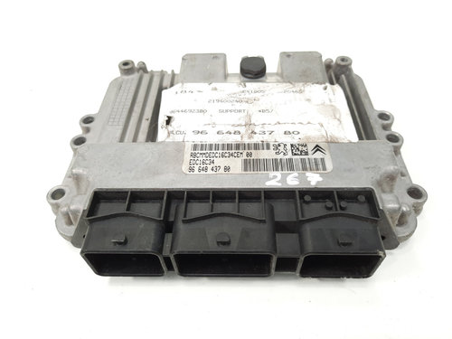 Calculator motor Bosch, cod 9664843780, 0281013872, Peugeot 308, 1.6 HDI, 9H01 (id:549930)