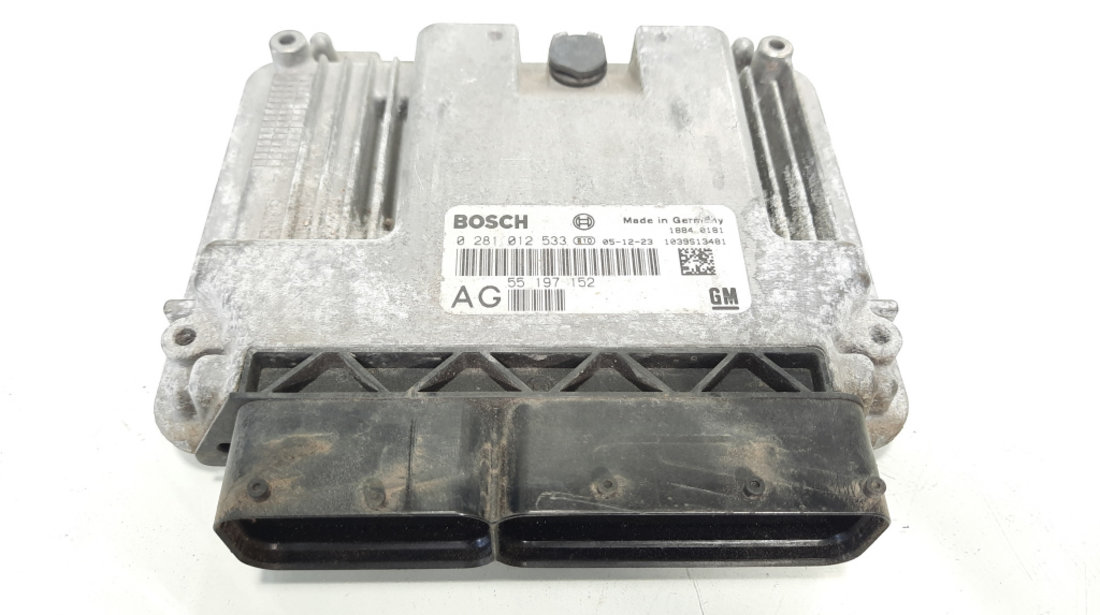 Calculator motor Bosch, cod GM55197152, 0281012533, Opel Vectra C GTS, 1.9 CDTI, Z19DTH (idi:491834)