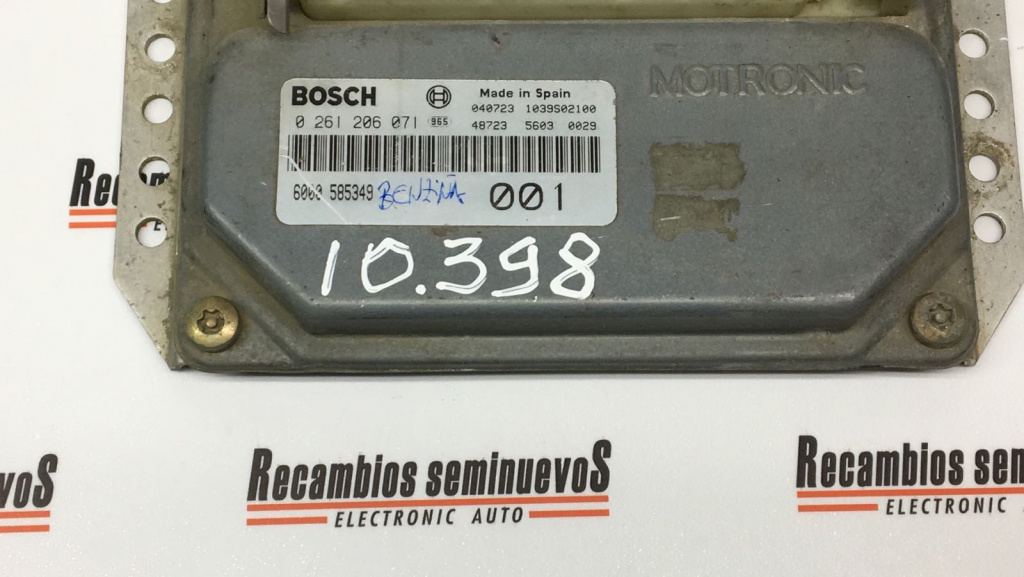 Calculator Motor BOSCH DACIA NOVA 0 261 206 071 / 0261206071 / 6000 585349 / 60005853490 261 206 071 / 0261206071 / 6000 585349 / 6000585349