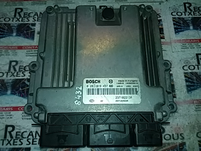 Calculator Motor BOSCH DACIA SANDERO 0 281 019 457 / 0281019457 / 237102213R / 237102553R0 281 019 457 / 0281019457 / 237102213R / 237102553R