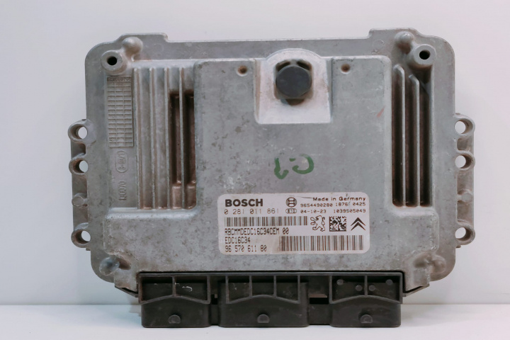 Calculator Motor Bosch ECU 0281011861 / 9657061180 / 9654490280 Peugeot 206 [facelift] [2002 - 2009]